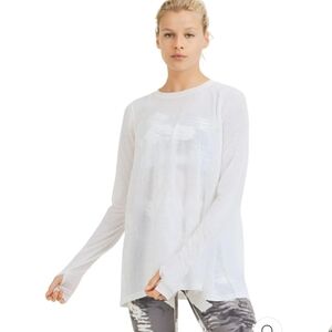 Mono B Mint  Long Sleeve See Through Top -  #A23